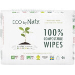 Eco by Naty Parfümfreie Feuchttücher für empfindliche Haut 1×168 Stück, Feuchttücher