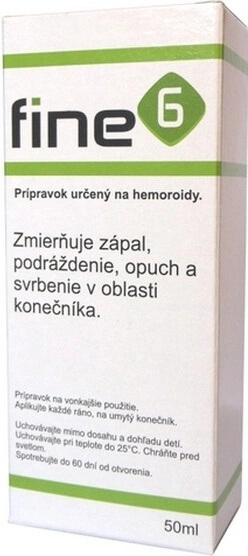 Fine6 1×50 ml, ulei pentru hemoroizi