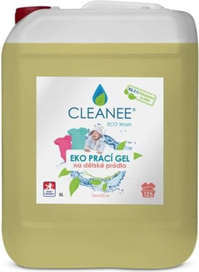 Gel de spălare pentru rufe pentru copii EKO Cleanee 5L 1×1500 ml, gel de spălare