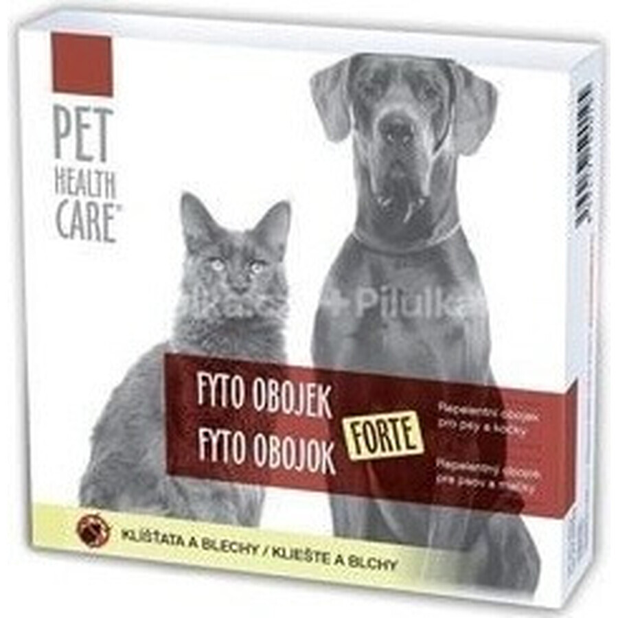 PET HEALTH CARE FYTO COLLAR FORTE 1×1 buc, guler repelent pentru câini și pisici