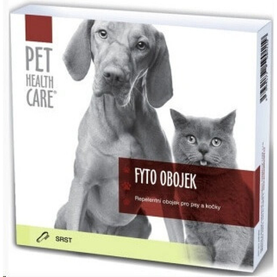 PET HEALTH CARE FYTO COLLAR FORTE 1×1 buc, guler repelent pentru câini și pisici