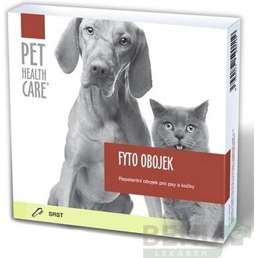 PET HEALTH CARE FYTO COLLAR FORTE 1×1 buc, guler repelent pentru câini și pisici