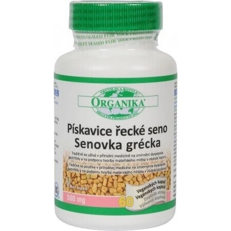 ORGANIKA Fenugreek 1×60 cps, supliment alimentar