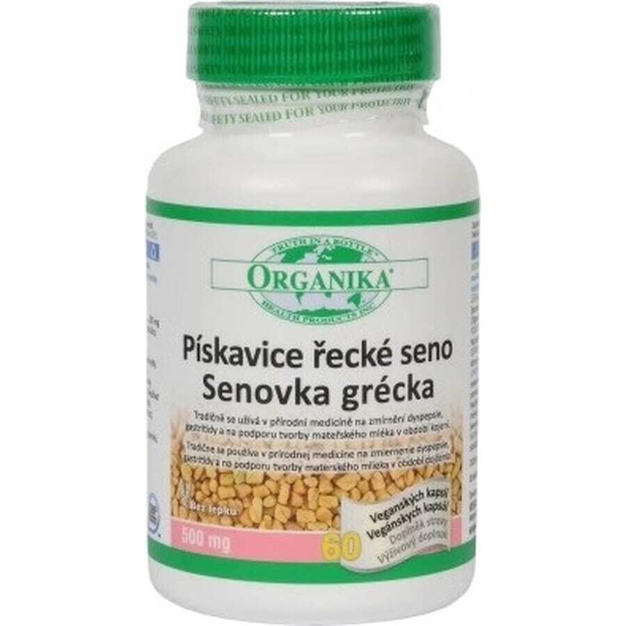 ORGANIKA Fenugreek 1×60 cps, supliment alimentar