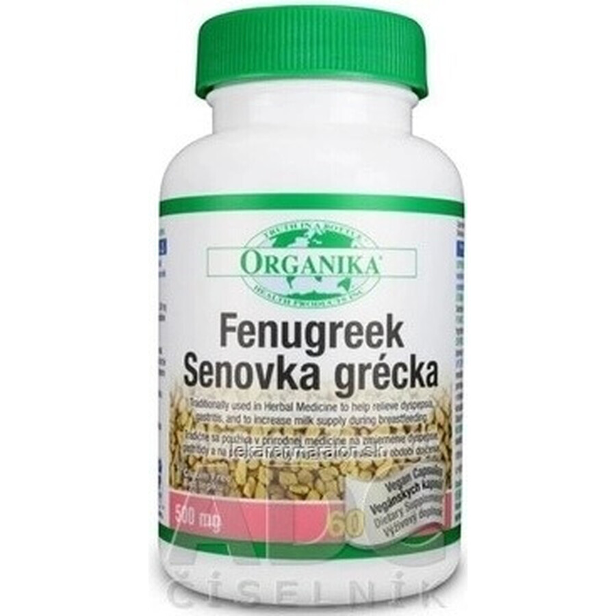 ORGANIKA Fenugreek 1×60 cps, supliment alimentar