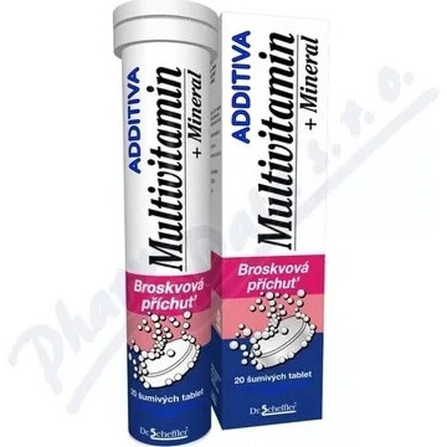 ADDITIVA MULTIVITAMIN + Mineral, Piersică 1×20 tbl