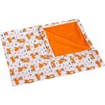 Kinderdeken BÁRA 5284/423 75x100 oranje/plaid 1×1 stuk, babydeken