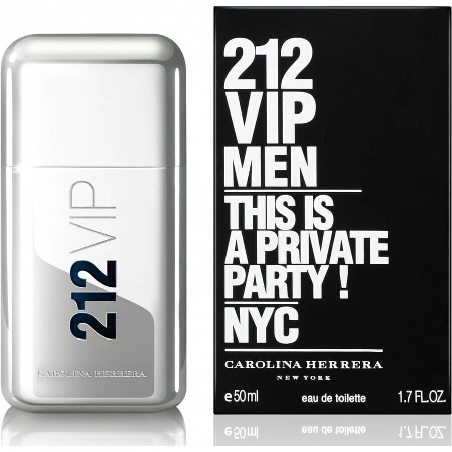 Carolina Herrera 212 Vip Men Edt 50ml 1×50 ml, Eau de toilette