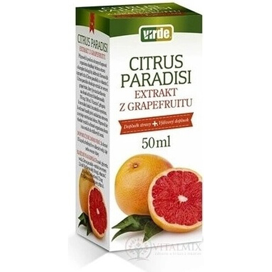 VIRDE CITRUS CITRUS PARADISI 1×50 ml, gotas de extracto de pomelo