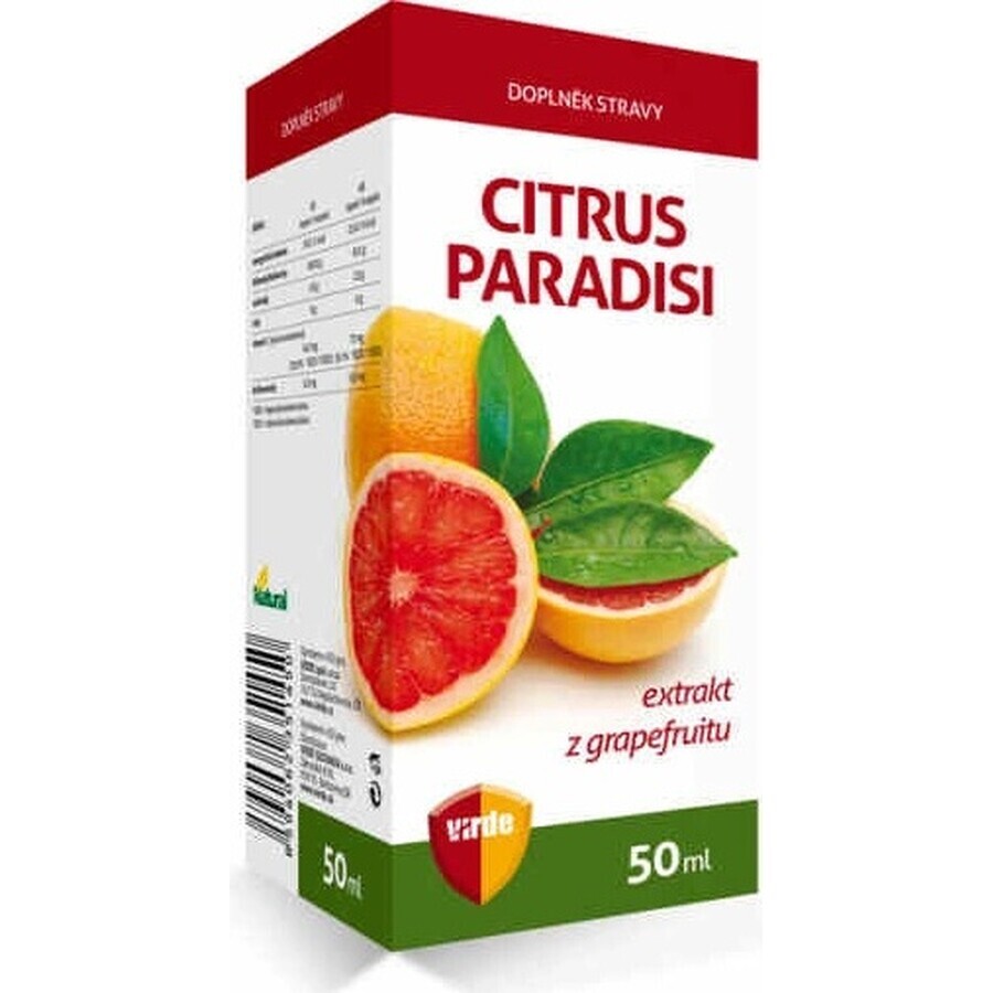 VIRDE CITRUS CITRUS PARADISI 1×50 ml, gotas de extracto de pomelo