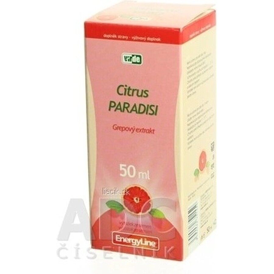 VIRDE CITRUS CITRUS PARADISI 1×50 ml, gotas de extracto de pomelo