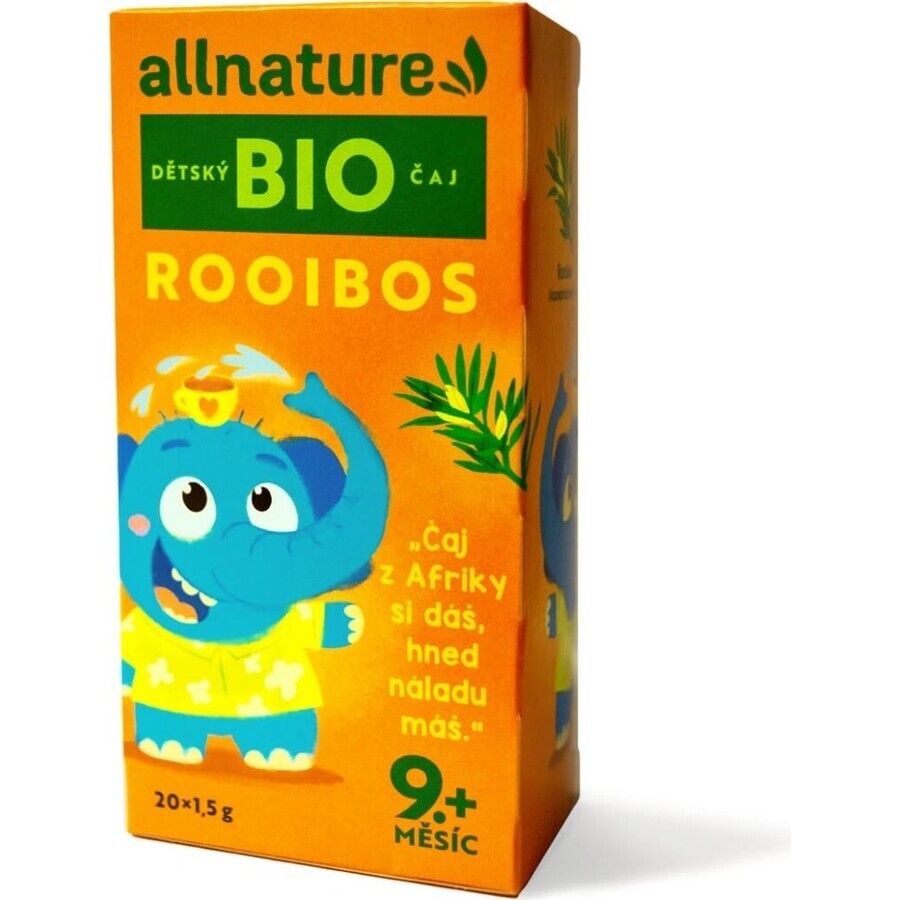 Allnature Organic Children's Tea Rooibos 20×1,5 g, ceai din plante