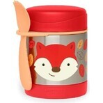 SKIP HOP Zoo Lebensmittelthermoskanne mit Löffel und Gabel Fox, 12 m+ 1×325 ml, Lebensmittelthermoskanne