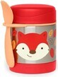 SKIP HOP Zoo Termos alimentar cu lingură și furculiță Fox, 12 m+ 1&#215;325 ml, termos alimentar