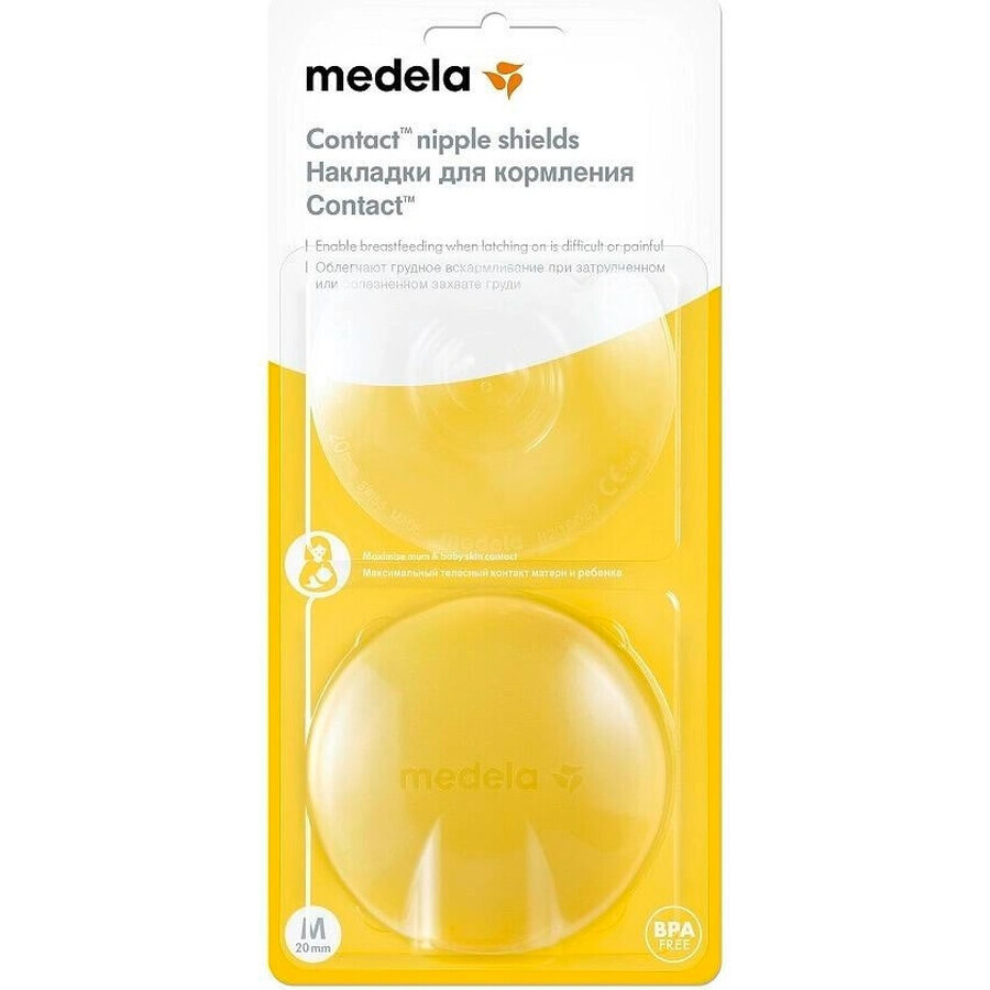 Medela Contact Stillhütchen - M (20 mm) 1×1 Stück, Stillhütchen