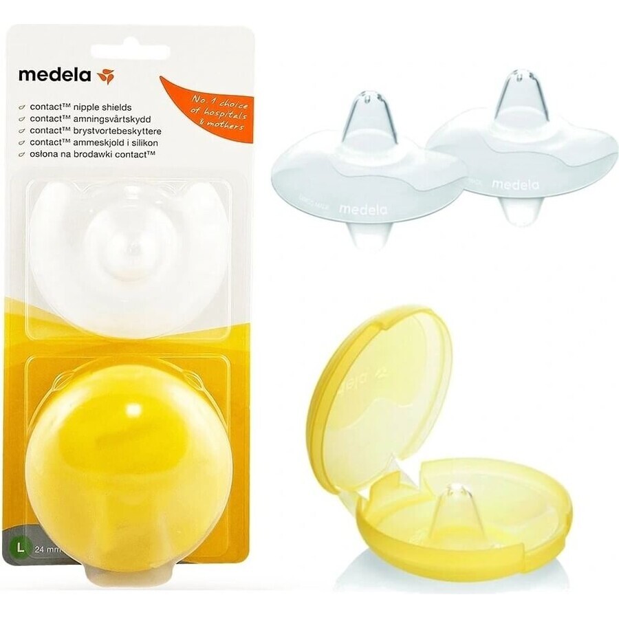 Medela Contact Stillhütchen - M (20 mm) 1×1 Stück, Stillhütchen