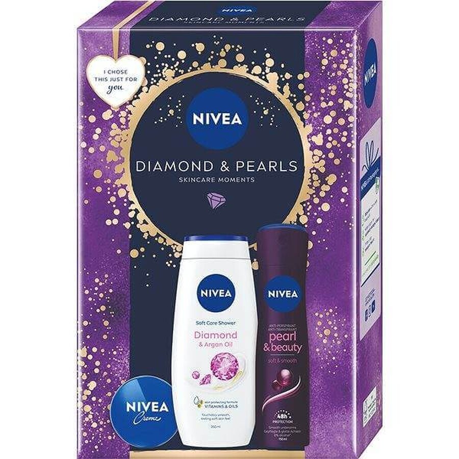 NIVEA BOX DEO PEARL 1×1 buc, pachet cadou