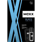 MEXX BLACK MAN deodorant 75ML + douchegel 50ML 1×1pc, cosmeticaset voor mannen