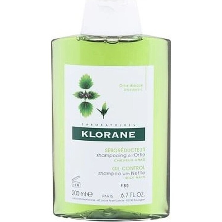 KLORANE SHAMPOO mit Bio-Pfingstrose 1×200ml, Shampoo für empfindliche und gereizte Kopfhaut