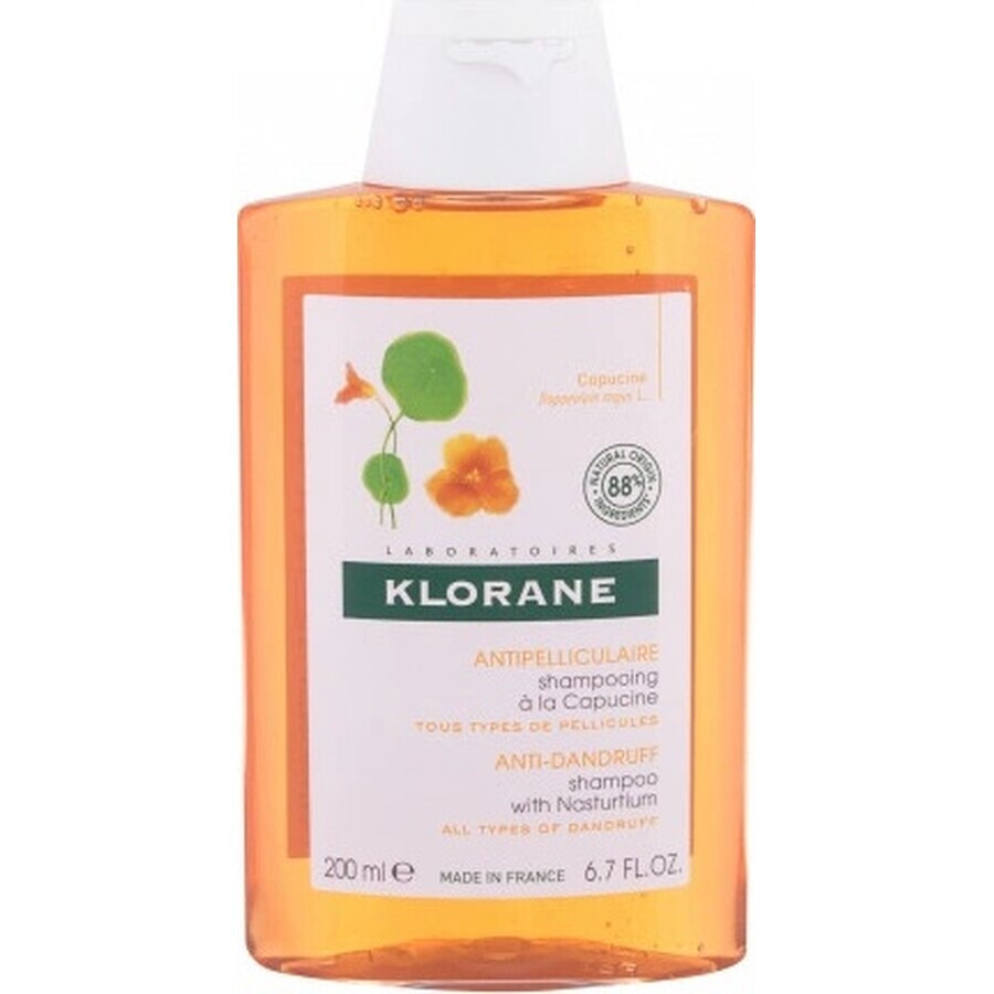 KLORANE SHAMPOO mit Bio-Pfingstrose 1×200ml, Shampoo für empfindliche und gereizte Kopfhaut