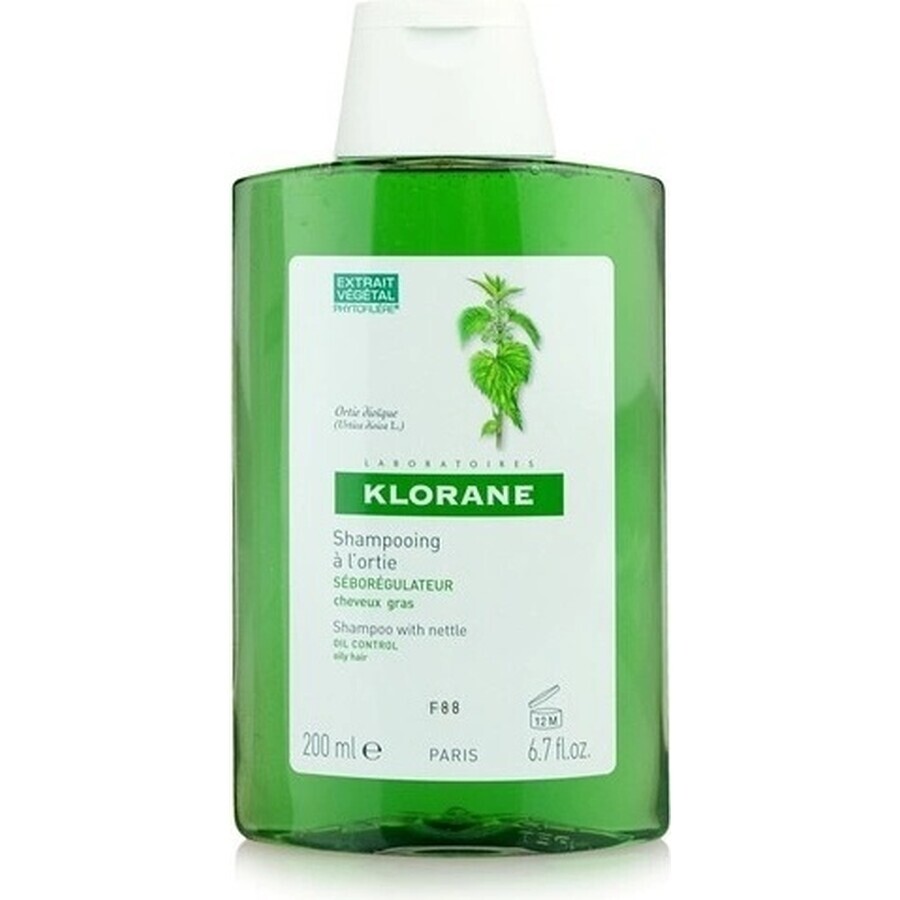 KLORANE SHAMPOO mit Bio-Pfingstrose 1×200ml, Shampoo für empfindliche und gereizte Kopfhaut