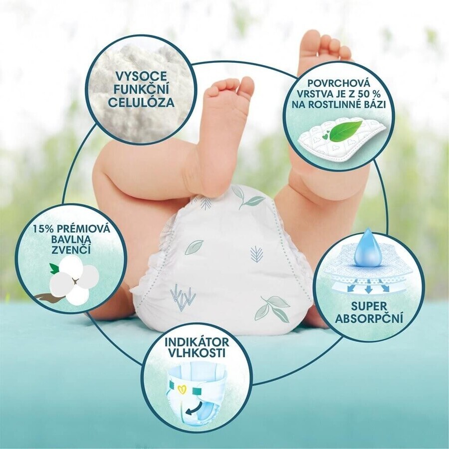 PAMPERS HARMONIE BABY DIAPERS V.2 4-8KG 204KS 1×204 buc, scutece în mărimea 2