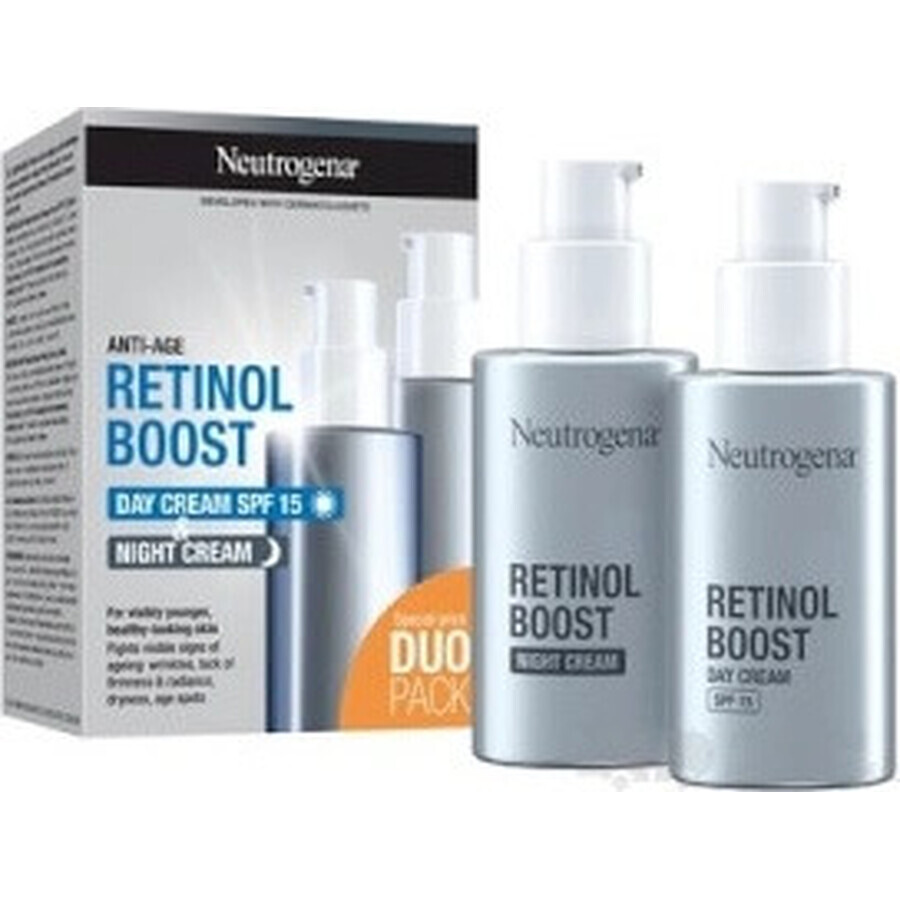 NEUTROGENA® Retinol Boost DUOPack crema giorno anti-età SPF15 + crema notte 2x50ml 2×50ml, crema anti-età