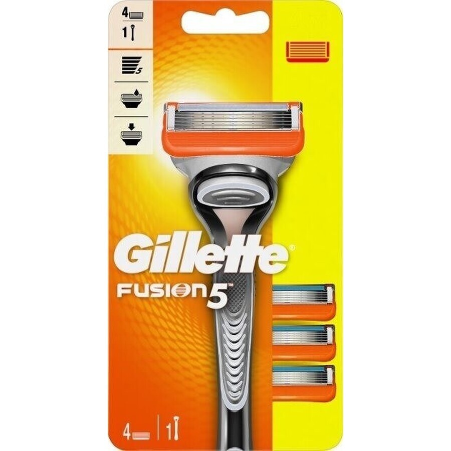 GILLETTE FUSION SHAVER FUSION SHAVER + 4 NH 1×1 ud, afeitadora