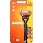 GILLETTE FUSION SHAVER FUSION SHAVER + 4 NH 1×1 ud, afeitadora