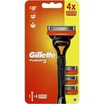 GILLETTE FUSION SHAVER FUSION SHAVER + 4 NH 1×1 ud, afeitadora