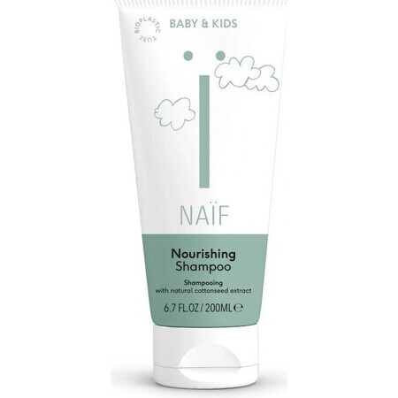 NAÏF Shampoo nutriente per neonati e bambini 1×200 ml, shampoo per bambini