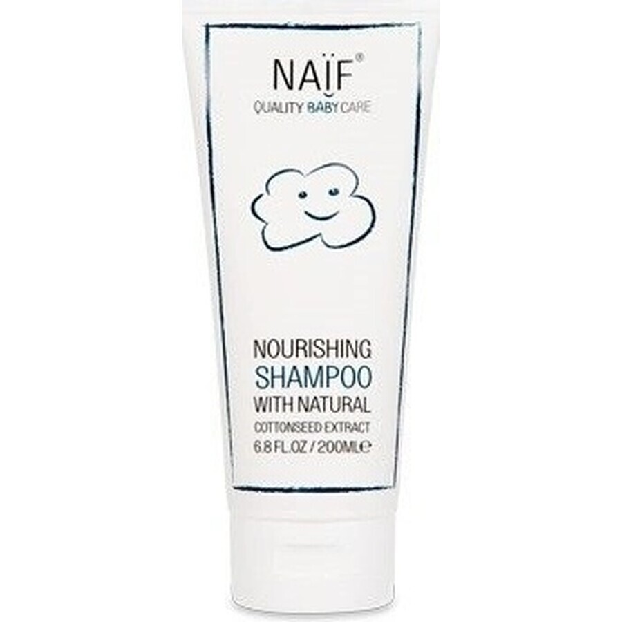 NAÏF Shampoo nutriente per neonati e bambini 1×200 ml, shampoo per bambini