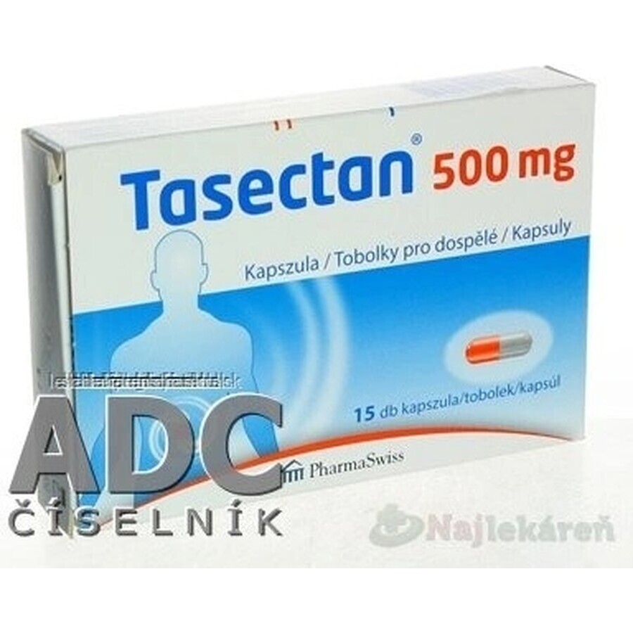 Tasectan 500 mg 1×15 cps, 500 mg voedingssupplementen