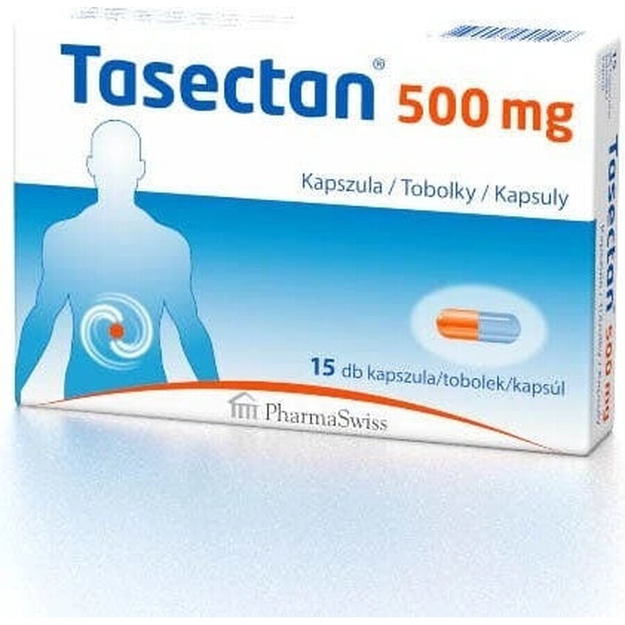 Tasectan 500 mg 1×15 cps, 500 mg voedingssupplementen