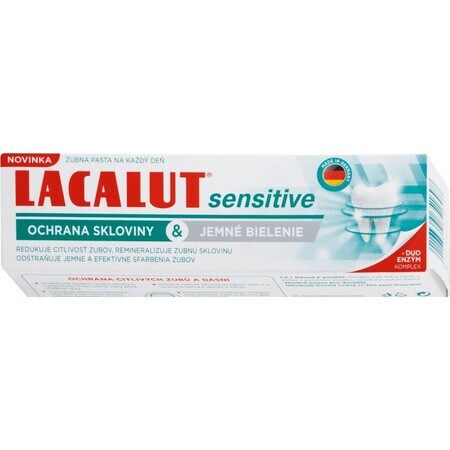 LACALUT gevoelige glazuurbescherming& milde whitening 1×75 ml, tandpasta