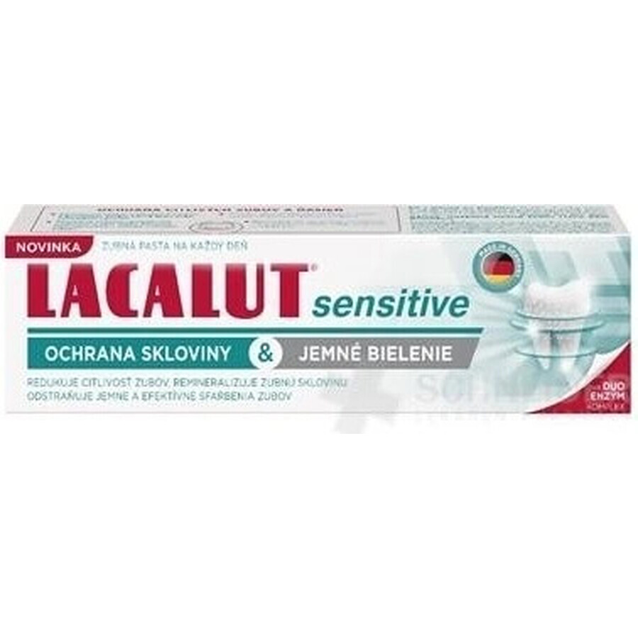 LACALUT gevoelige glazuurbescherming& milde whitening 1×75 ml, tandpasta