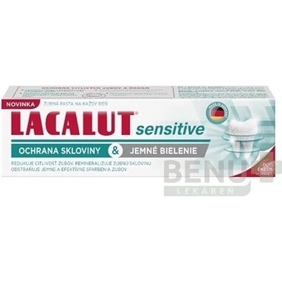 LACALUT gevoelige glazuurbescherming& milde whitening 1×75 ml, tandpasta