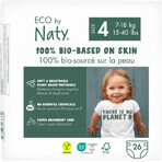 Eco by Naty Luiers Maxi 7 - 18 kg 1×26 stuks, luiers