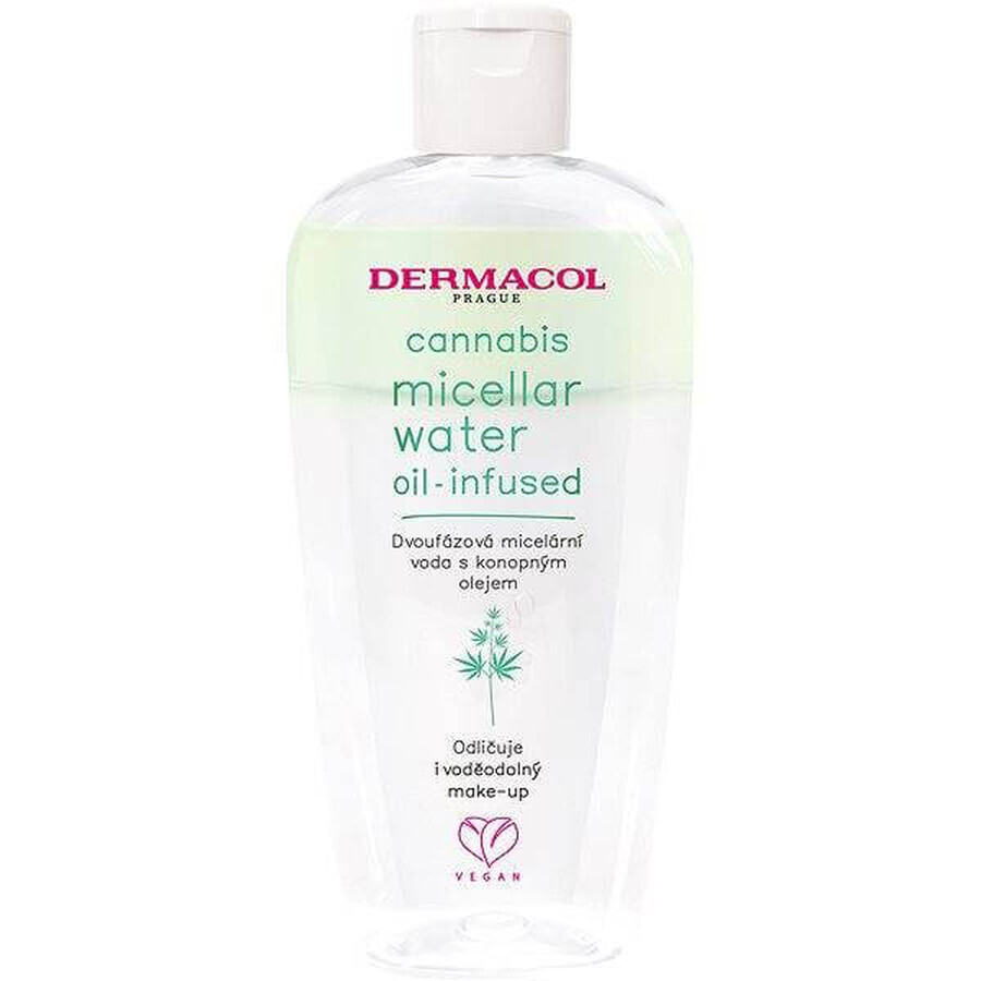 Dermacol Cannabis apă micelară bifazică 1×200 ml, apă micelară