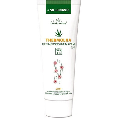 Cannaderm Thermolka - lubrifiant încălzitor din cânepă 1×250 ml, gel de masaj