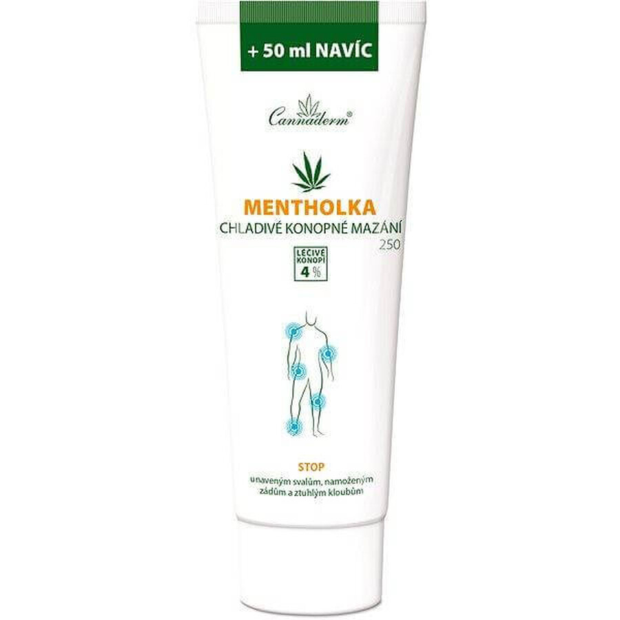 Cannaderm Thermolka - lubrifiant încălzitor din cânepă 1×250 ml, gel de masaj