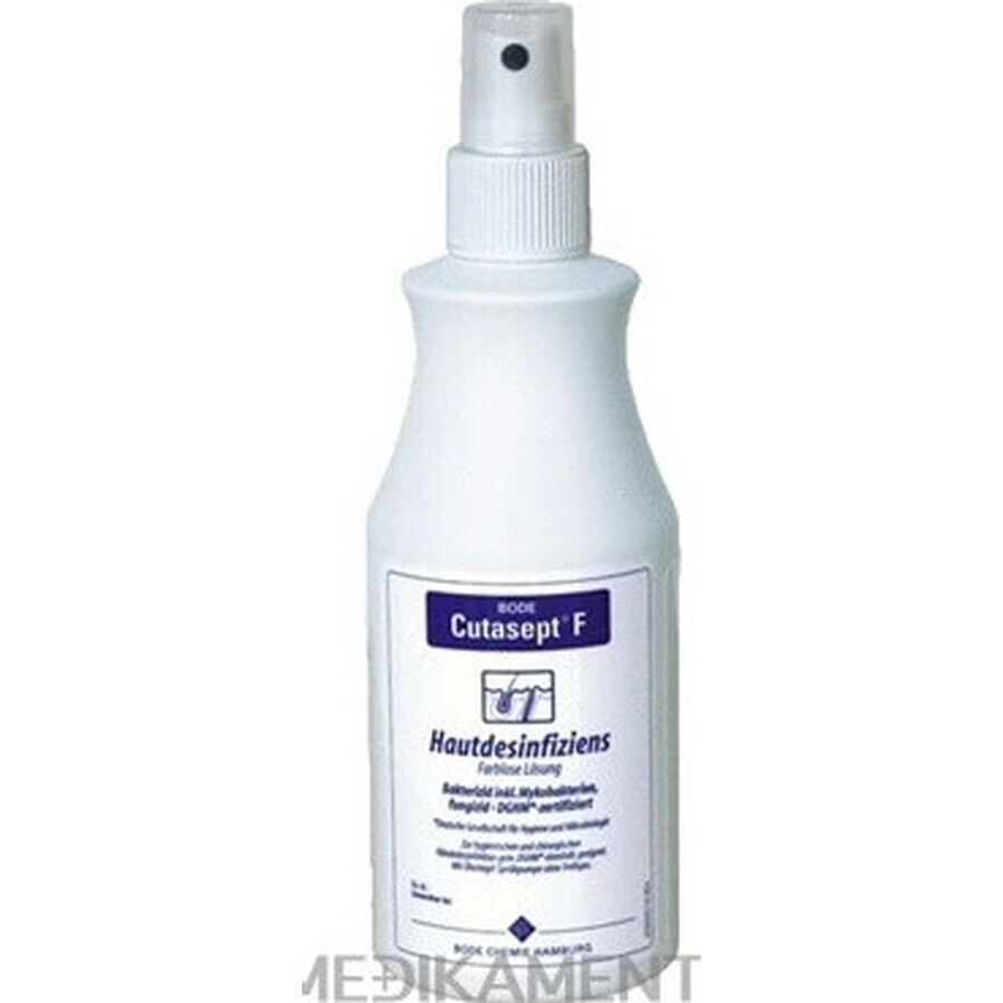 Hartmann BODE Cutasept F Spray 1×250 ml, disinfettante cutaneo alcolico incolore