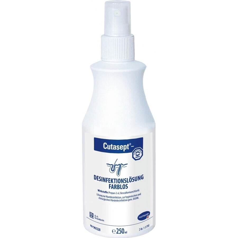 Hartmann BODE Cutasept F Spray 1×250 ml, disinfettante cutaneo alcolico incolore