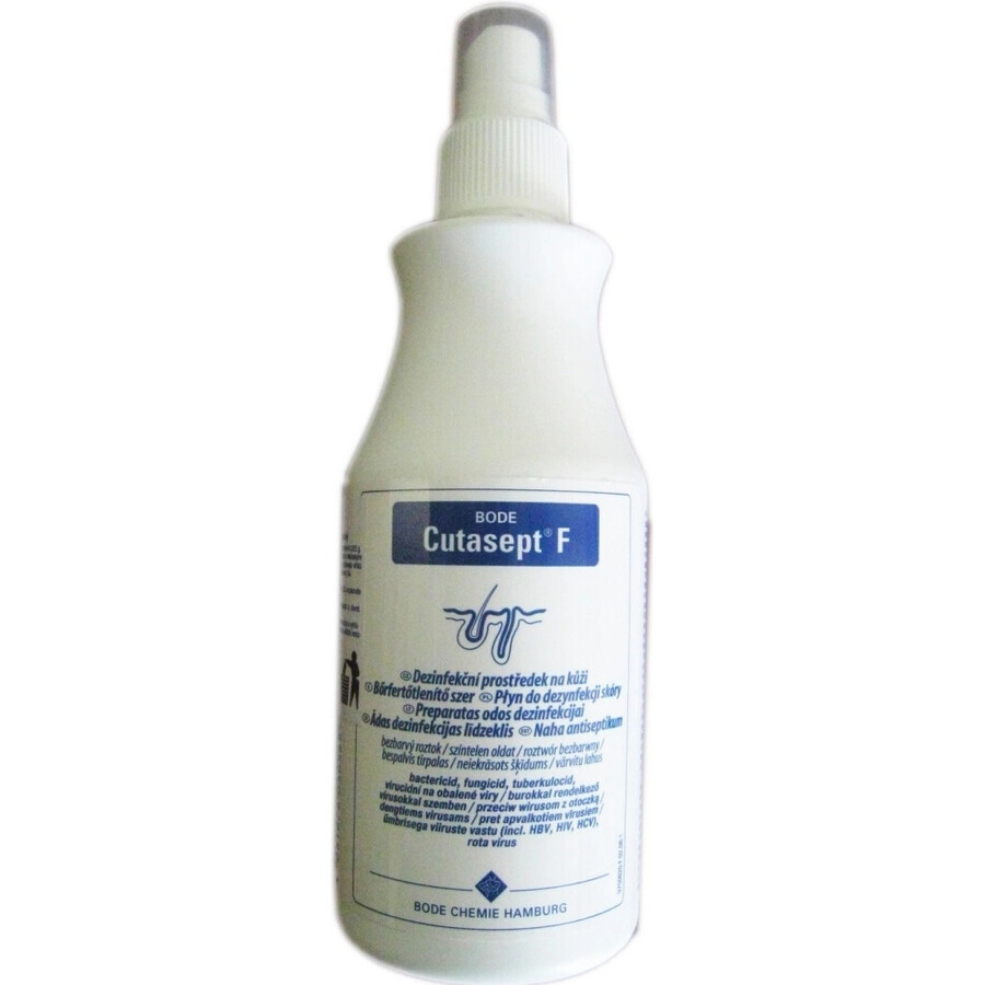 Hartmann BODE Cutasept F Spray 1×250 ml, disinfettante cutaneo alcolico incolore