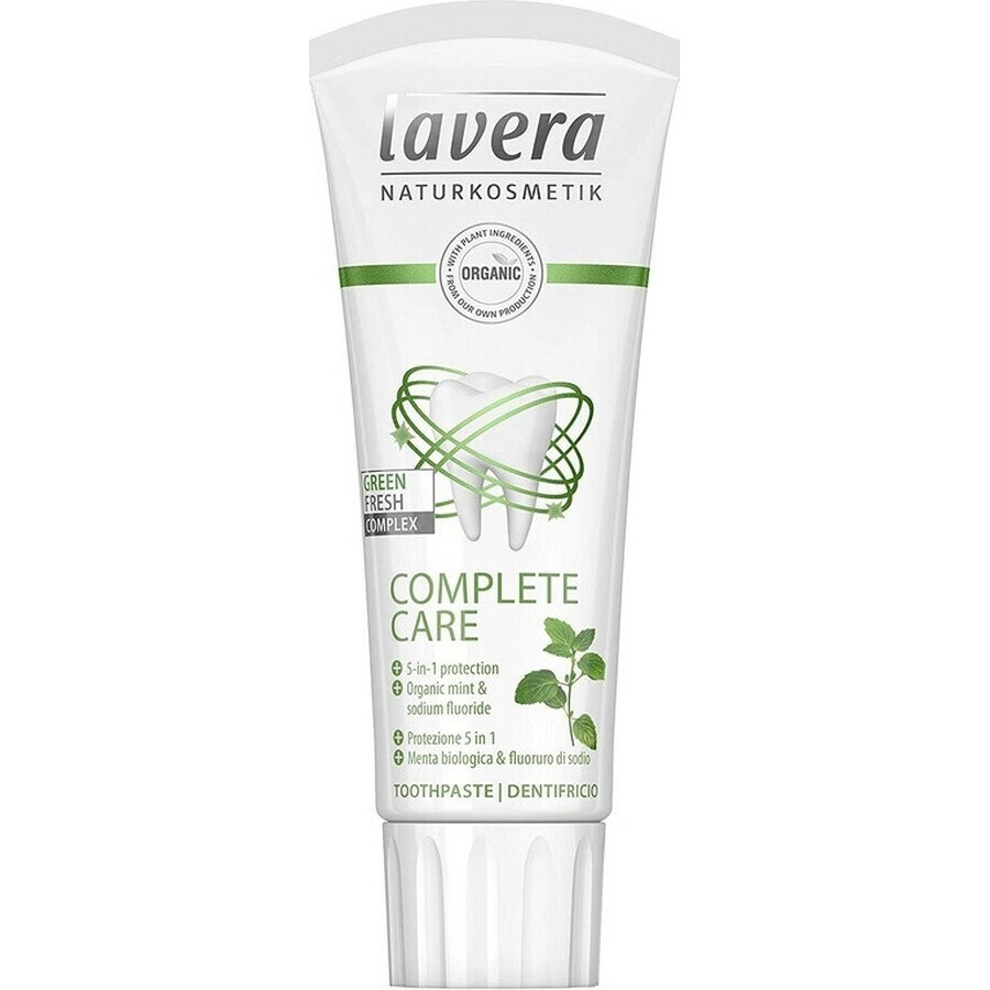 lavera Zahnpasta mit Minze COMPLETE CARE 1×75 ml, Zahnpasta