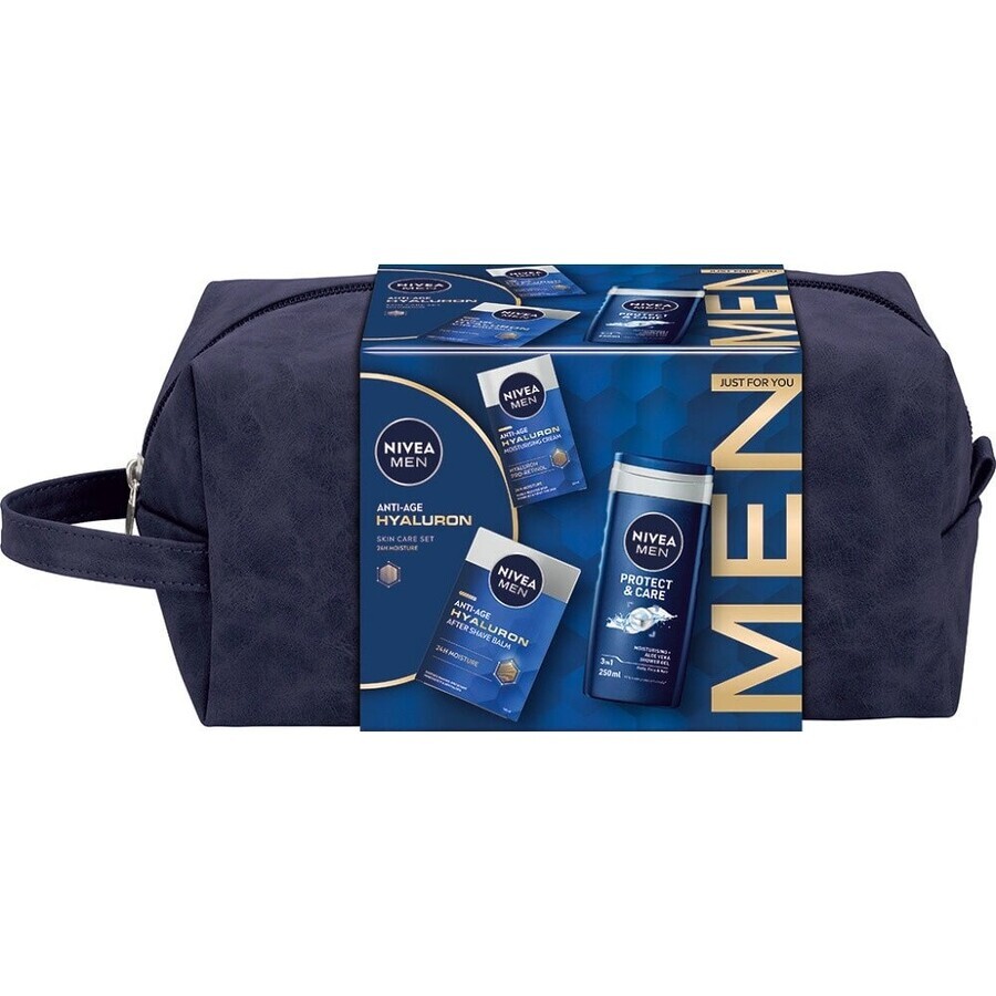 NIVEA MEN BAG HYALURON 1×1 buc, pachet cadou