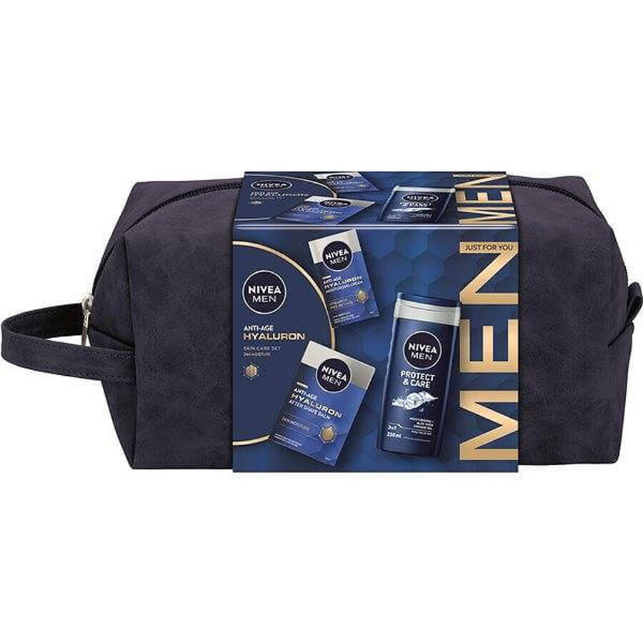 NIVEA MEN BAG HYALURON 1×1 buc, pachet cadou