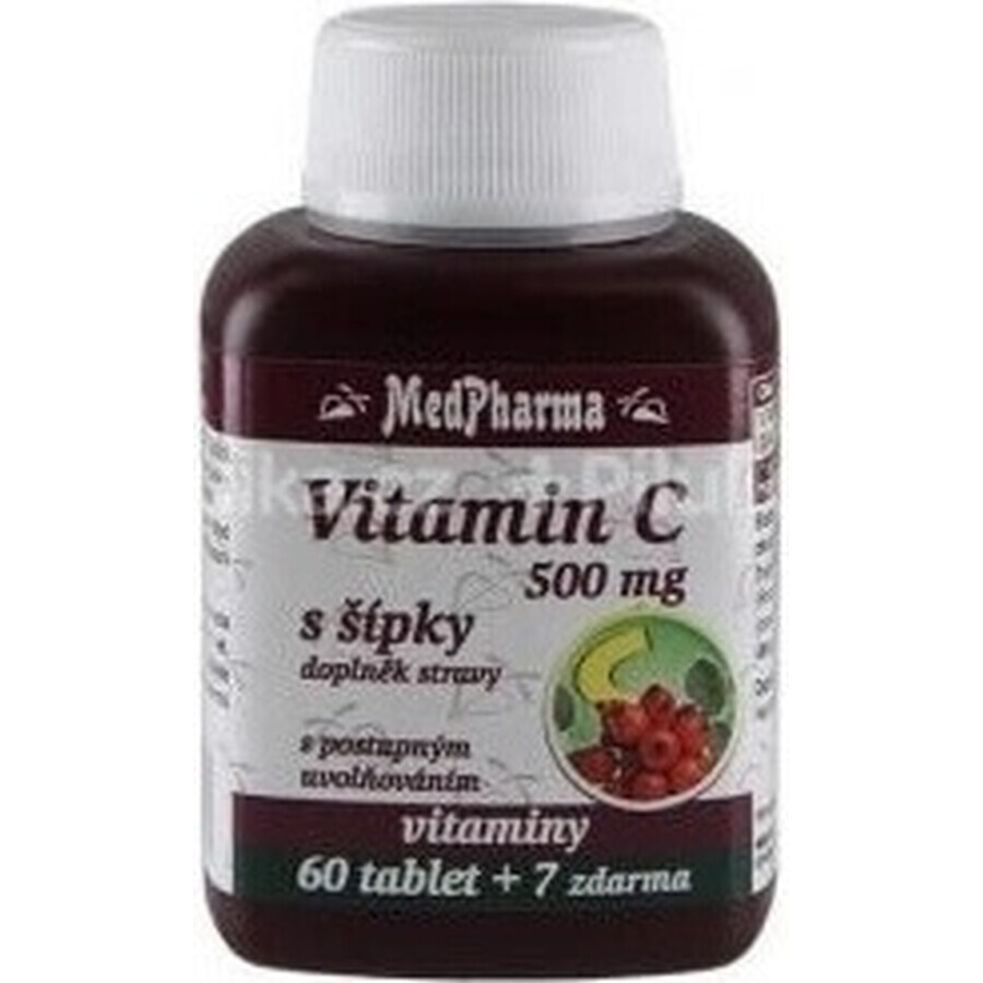 MedPharma VITAMINA C 500MG cu săgeți 1×37 tbl, eliberare treptată