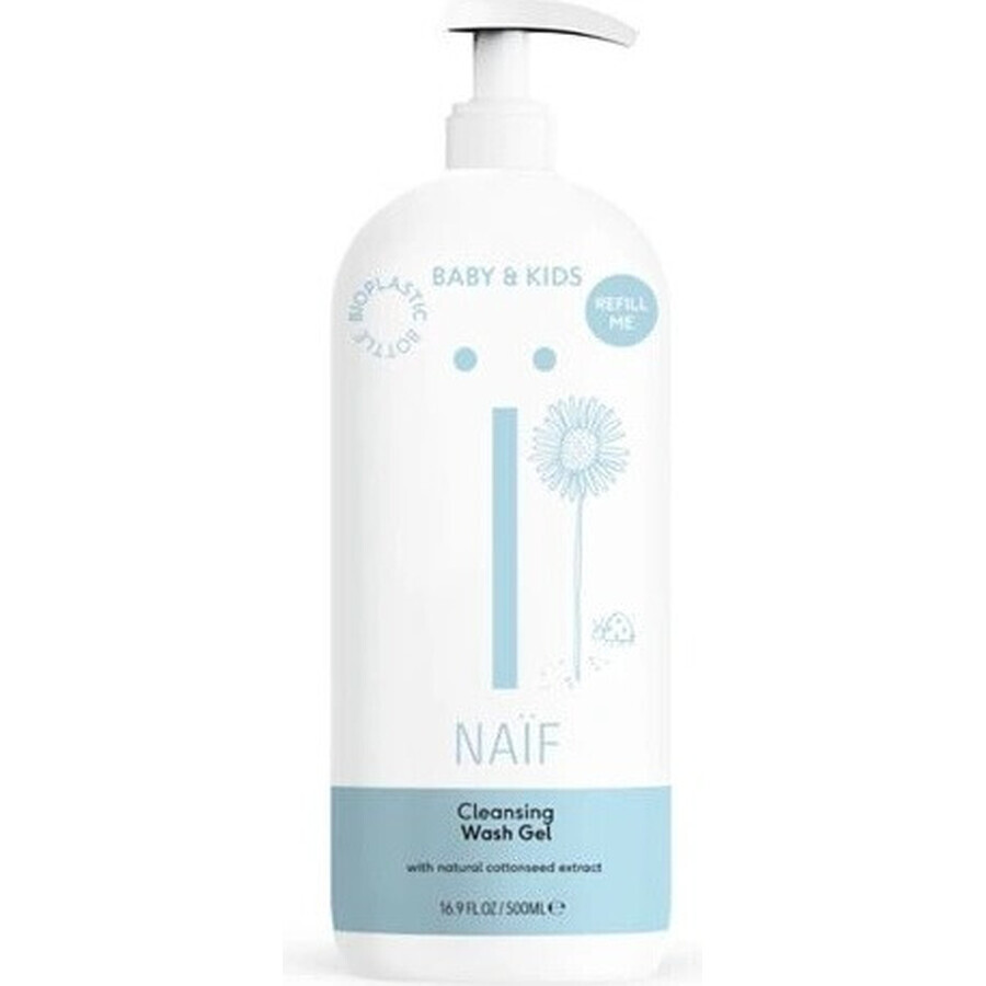 NAÏF Reinigings- en wasgel voor kinderen en baby's 1×500 ml, reinigings- en wasgel voor kinderen