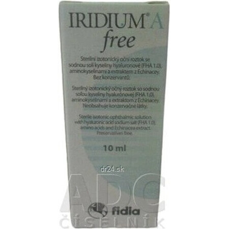 IRIDIUM A liber Soluție ocular 1×10 ml, izotonică sterilă